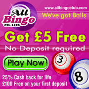 All Bingo Club £5 Free Bonus
