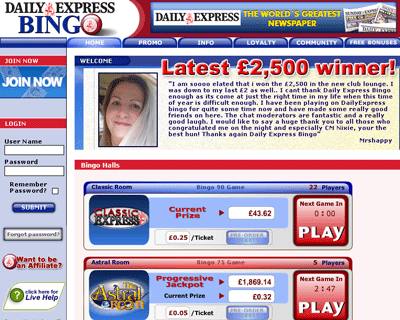 Bingo: Daily Express Bingo
