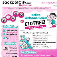 Jackpot City Online Bingo �10 Free