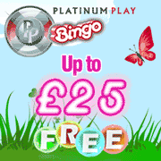 £25 free bonus Platinum Play Bingo