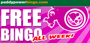 Paddy Power Bingo Free Games This Week!