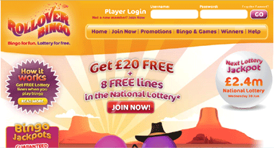 Bingo: Rollover Bingo