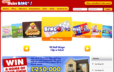 Bingo: Sun Bingo