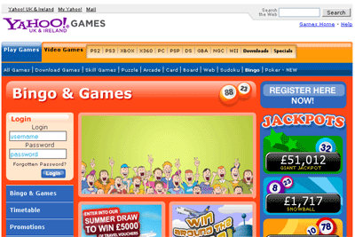 Bingo: Yahoo Bingo